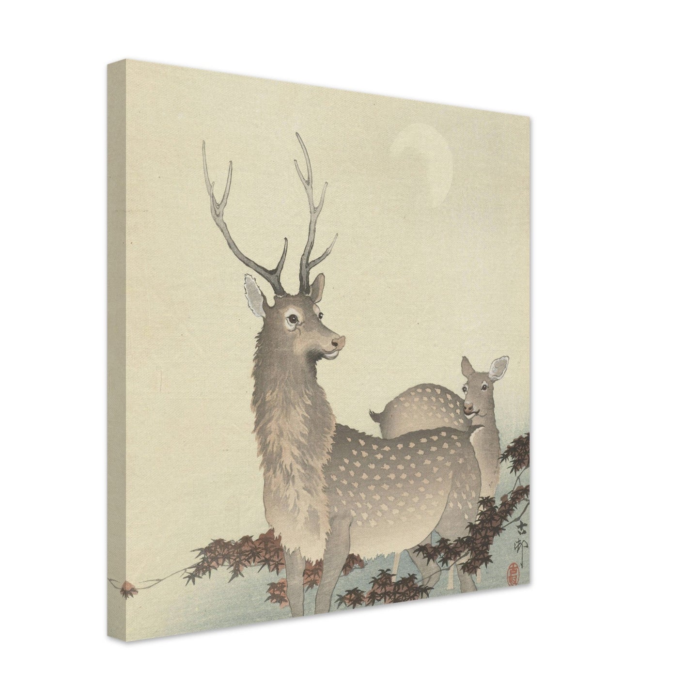 Two Deer (1900 - 1930) by Ohara Koson - Print Material - Master's Gaze