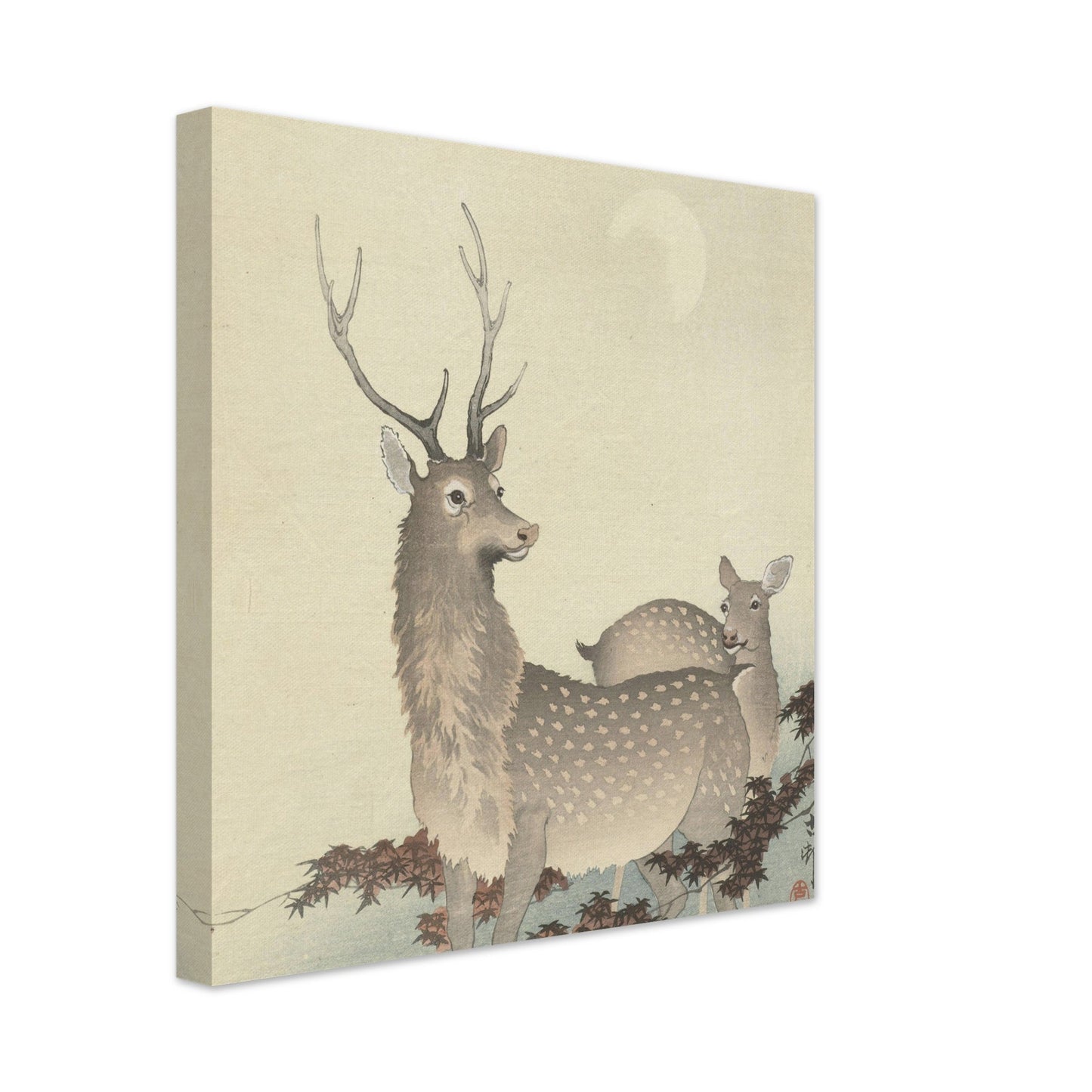 Two Deer (1900 - 1930) by Ohara Koson - Print Material - Master's Gaze