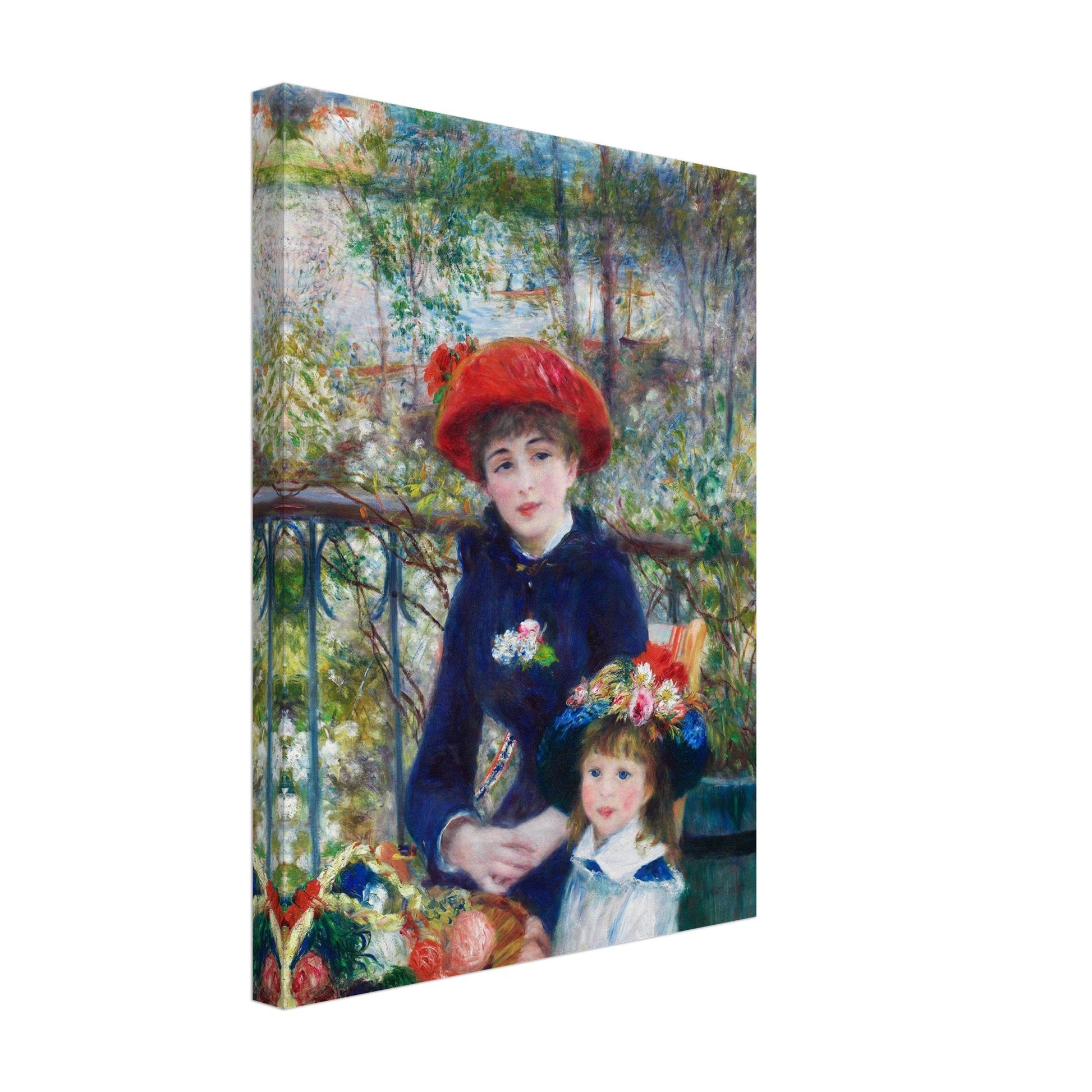 Two Sisters On the Terrace (1881) by Pierre-Auguste Renoir - Print Material - Master's Gaze