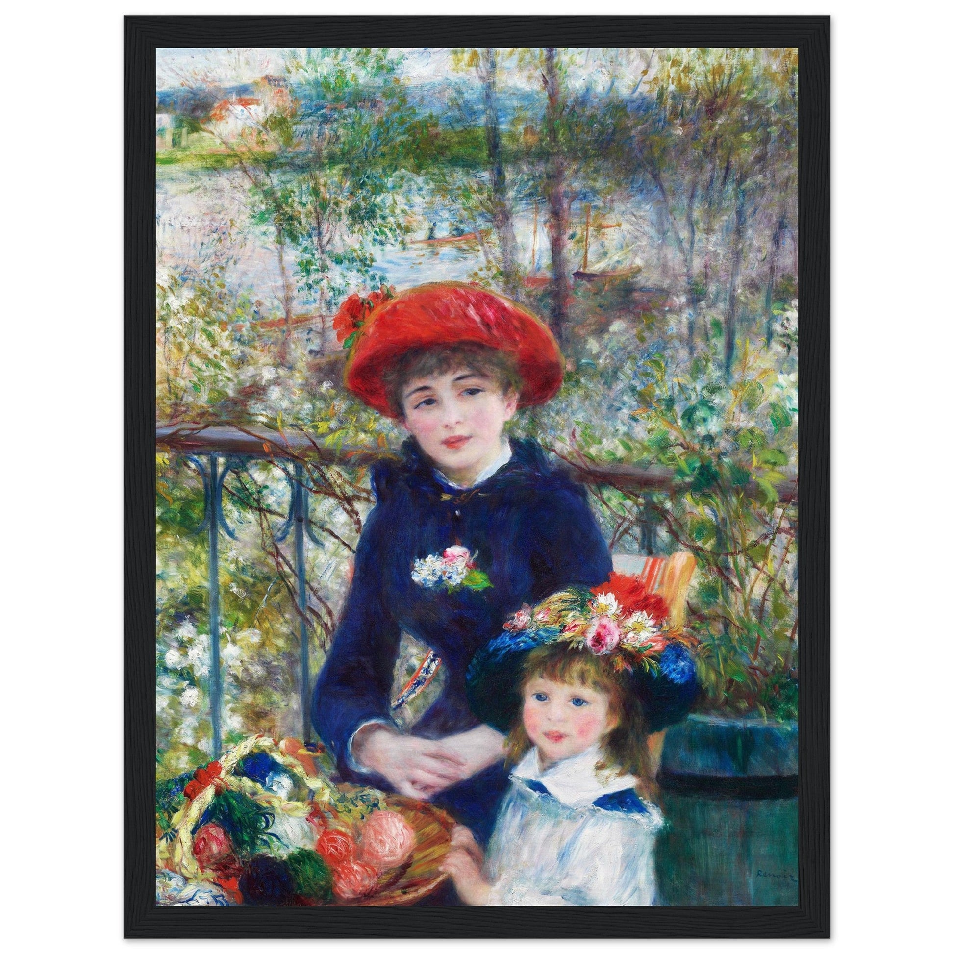 Two Sisters On the Terrace (1881) by Pierre-Auguste Renoir - Print Material - Master's Gaze