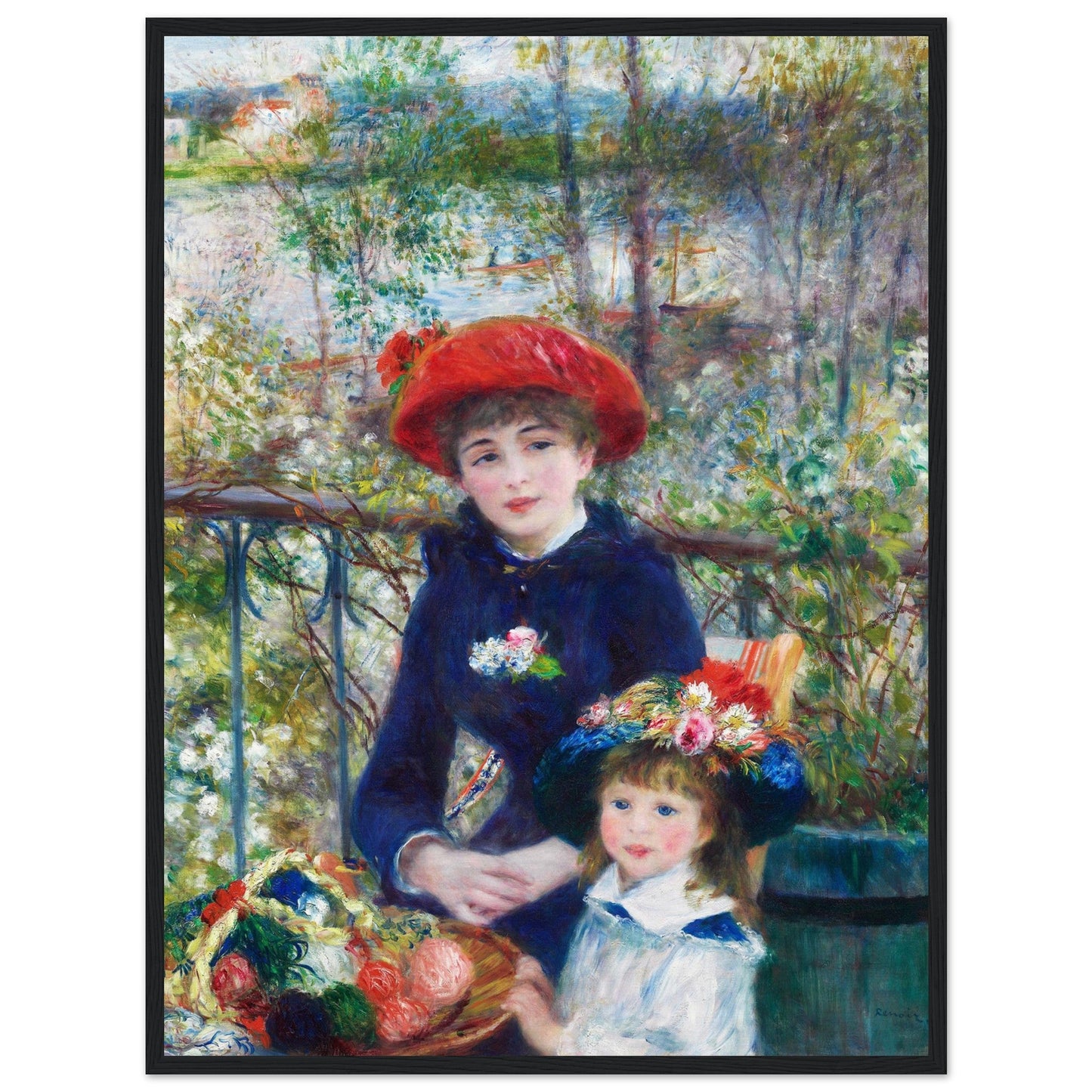 Two Sisters On the Terrace (1881) by Pierre-Auguste Renoir - Print Material - Master's Gaze