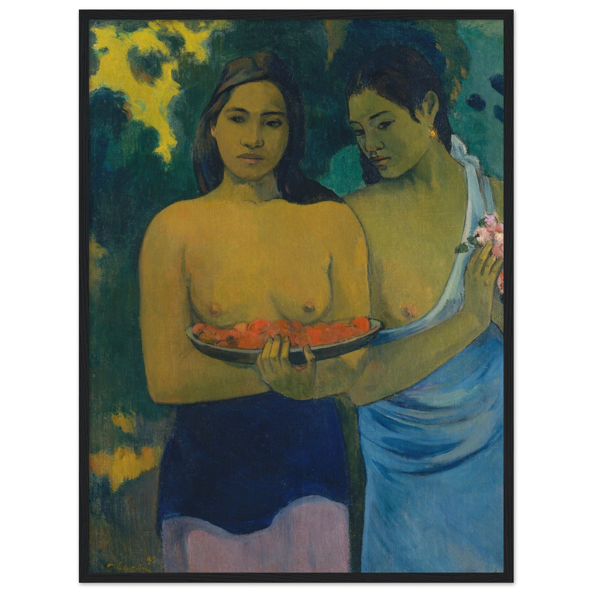 Two Tahitian Women (1899) by Paul Gauguin - Print Material - Master's Gaze