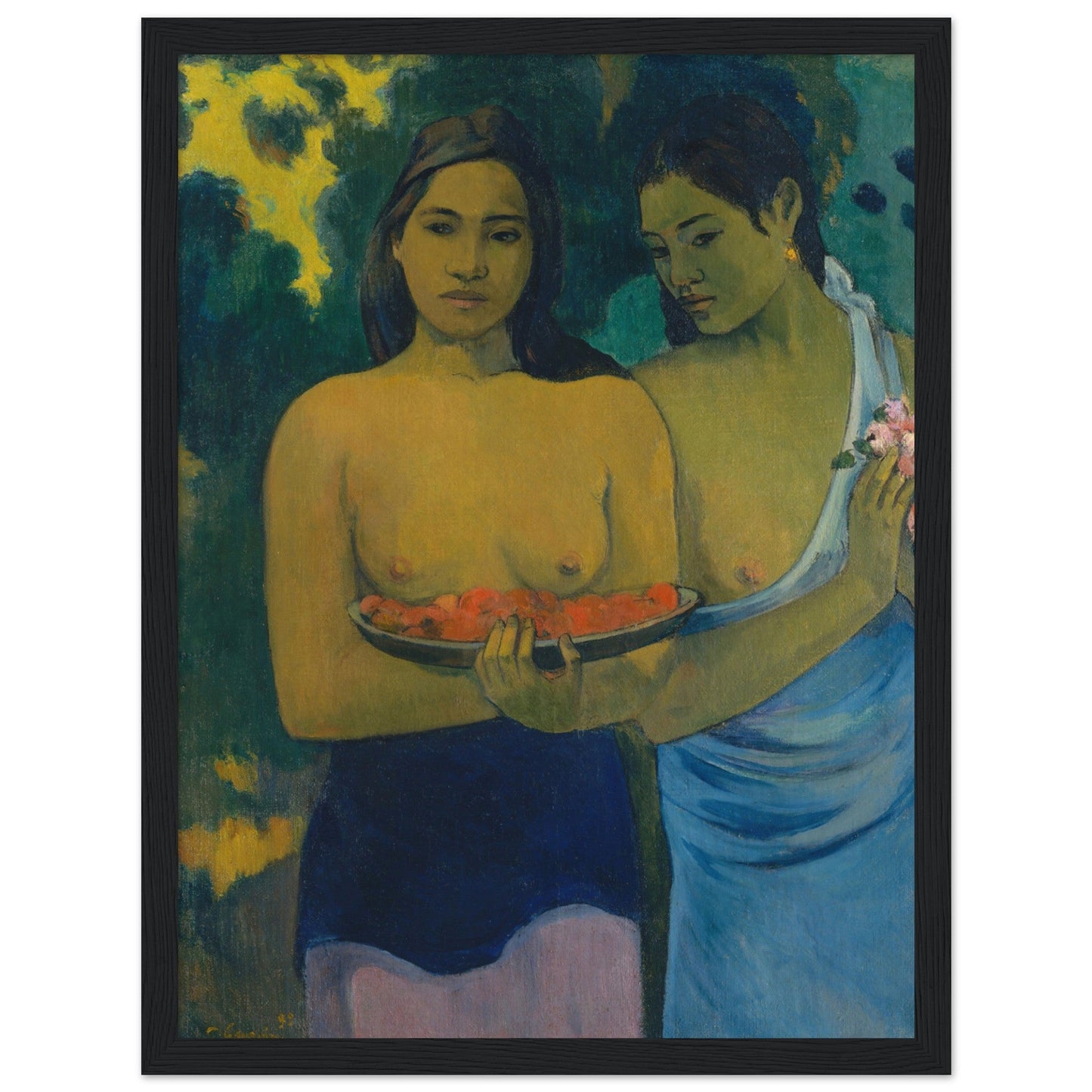 Two Tahitian Women (1899) by Paul Gauguin - Print Material - Master's Gaze