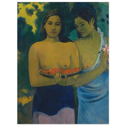 Two Tahitian Women (1899) by Paul Gauguin - Print Material - Master's Gaze