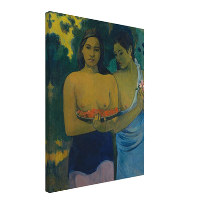 Two Tahitian Women (1899) by Paul Gauguin - Print Material - Master's Gaze