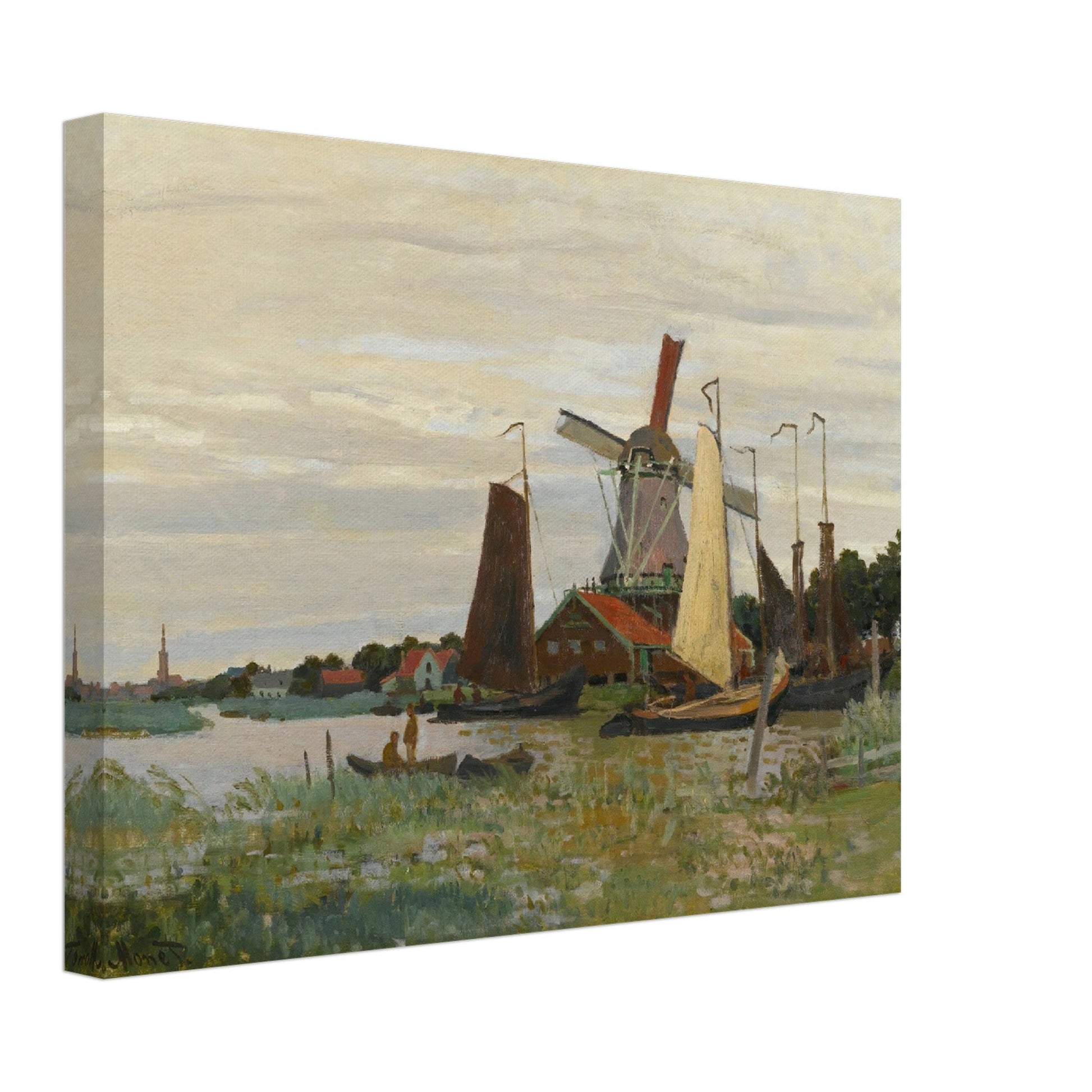 Un Moulin À Zaandam (1871) by Claude Monet - Print Material - Master's Gaze