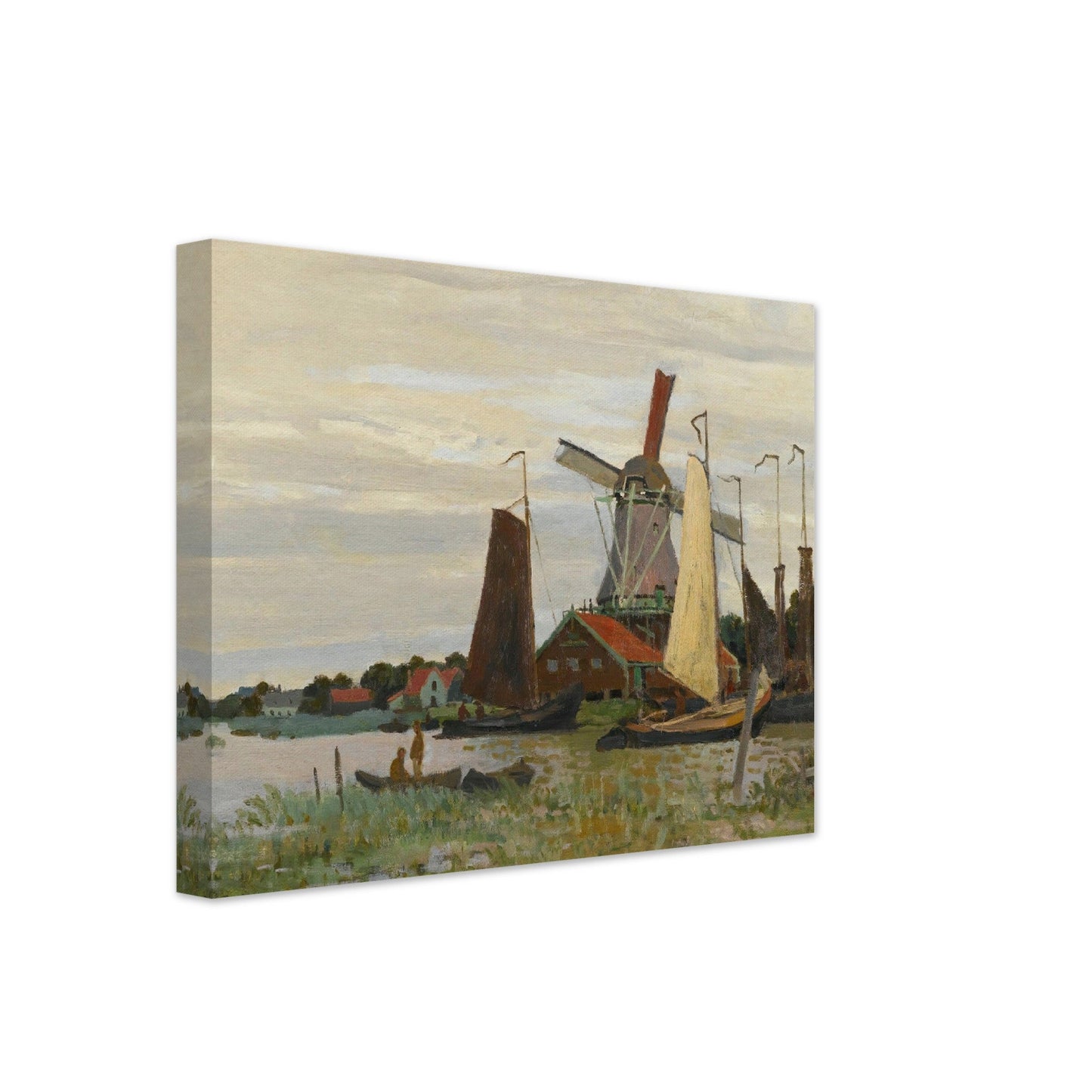 Un Moulin À Zaandam (1871) by Claude Monet - Print Material - Master's Gaze