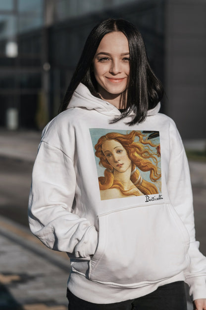 Venus by Botticelli, Hoodie Art Apparel Collection - Print Material - Master's Gaze