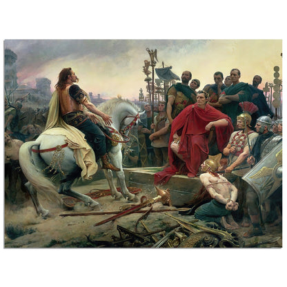 Vercingetorix Surrenders to Caesar by Lionel Royer - Print Material - Master's Gaze