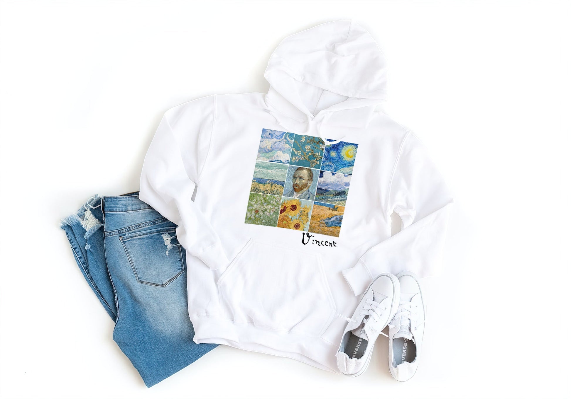 Vincent Van Gogh, Hoodie Art Apparel Collection - Print Material - Master's Gaze