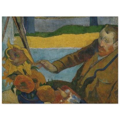 Vincent van Gogh painting sunflowers by Paul Gauguin - Print Material - Master's Gaze