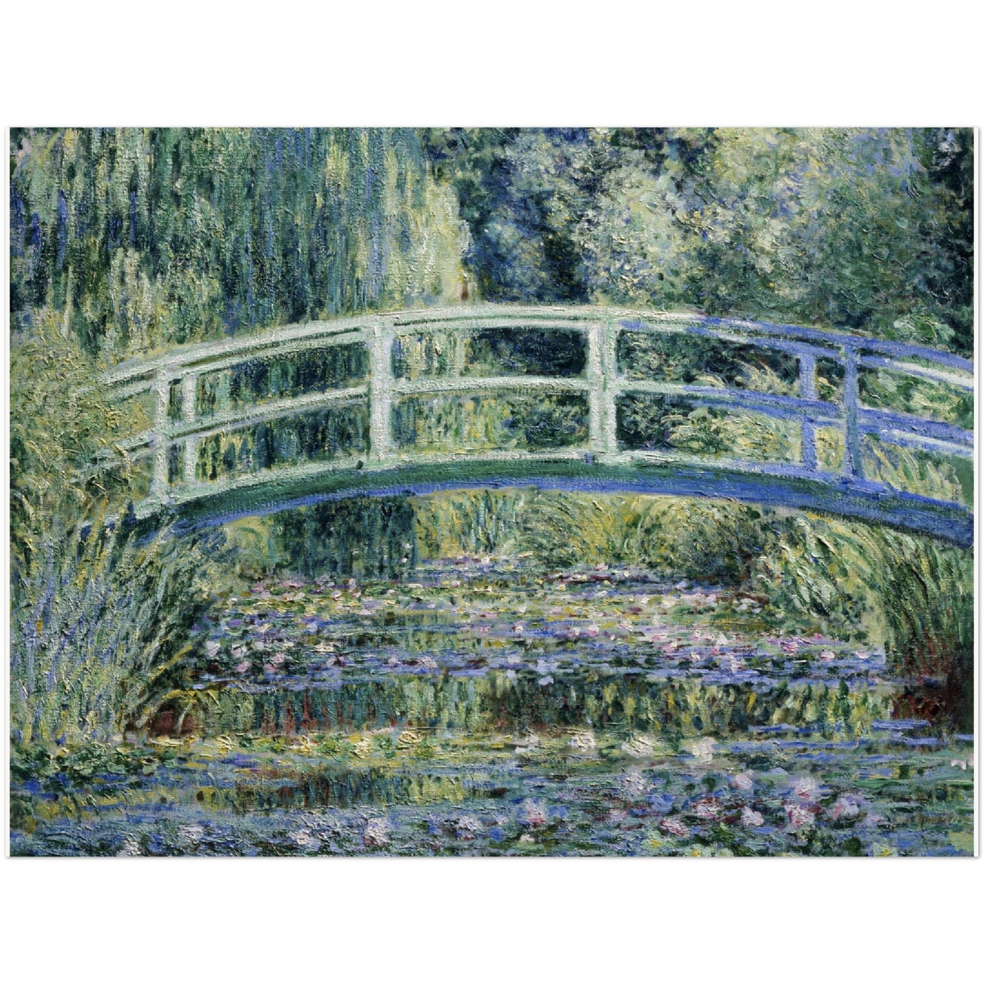 Water Lilies and Japanese Bridge - Claude Monet - Print Material - Master's Gaze