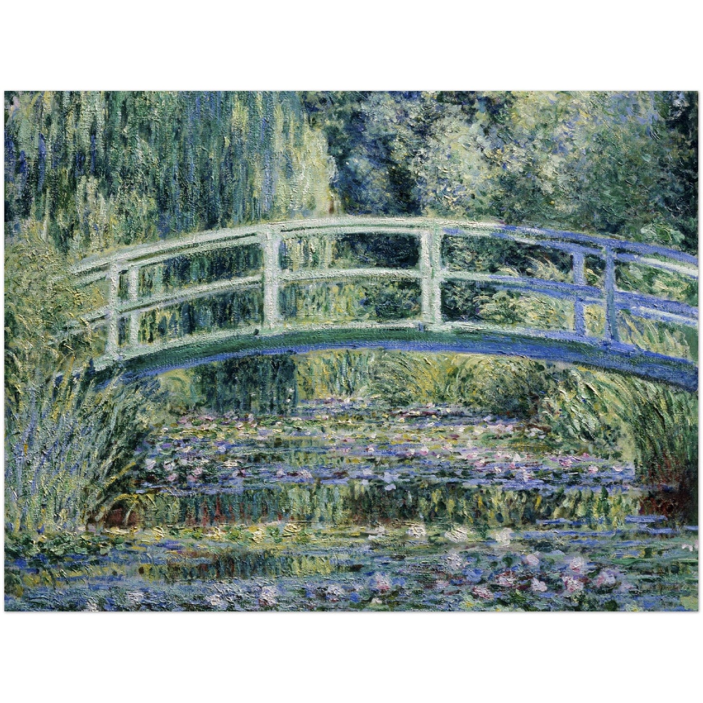 Water Lilies and Japanese Bridge - Claude Monet - Print Material - Master's Gaze