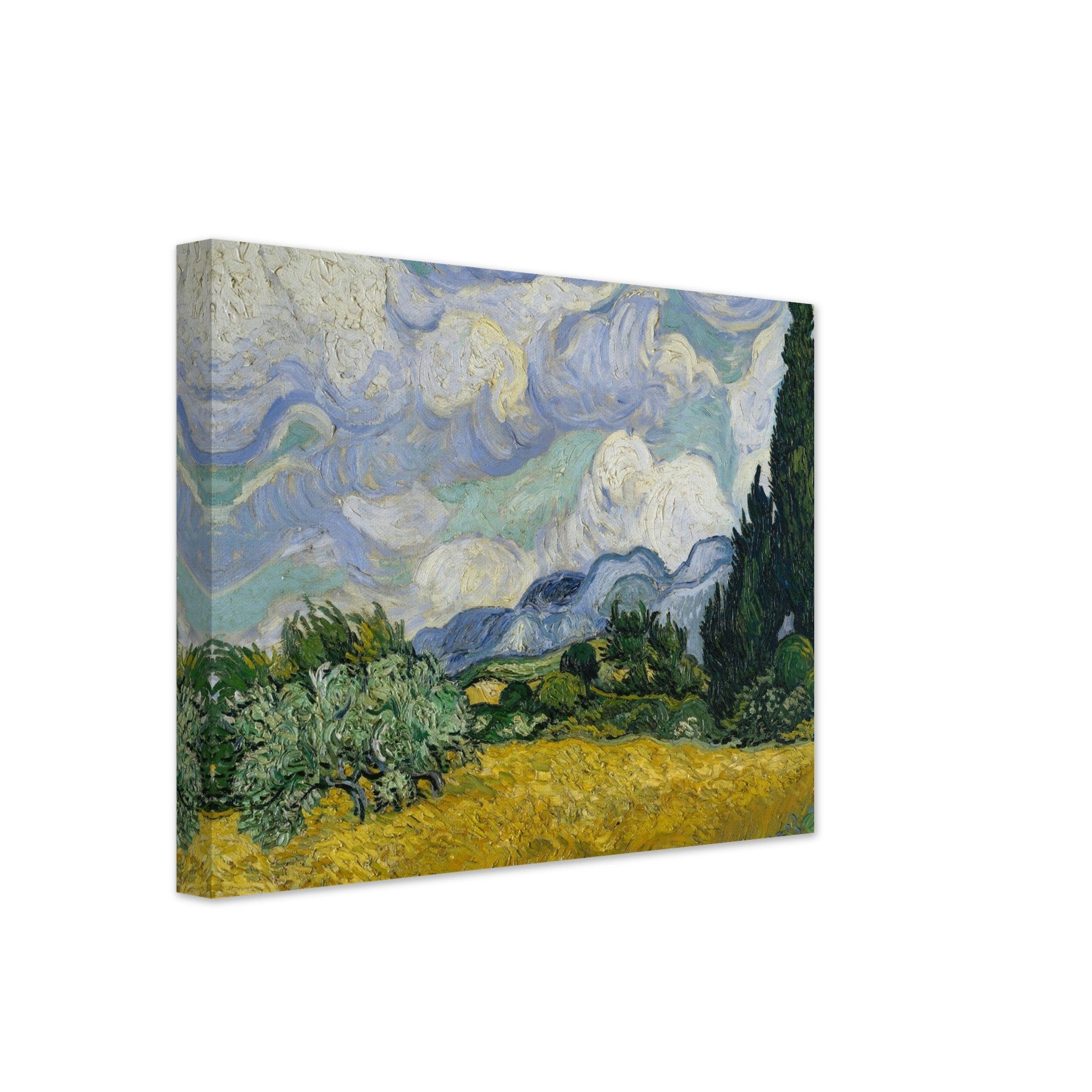 Wheat Field with Cypresses (1889) by Van Gogh - Print Material - Master's Gaze