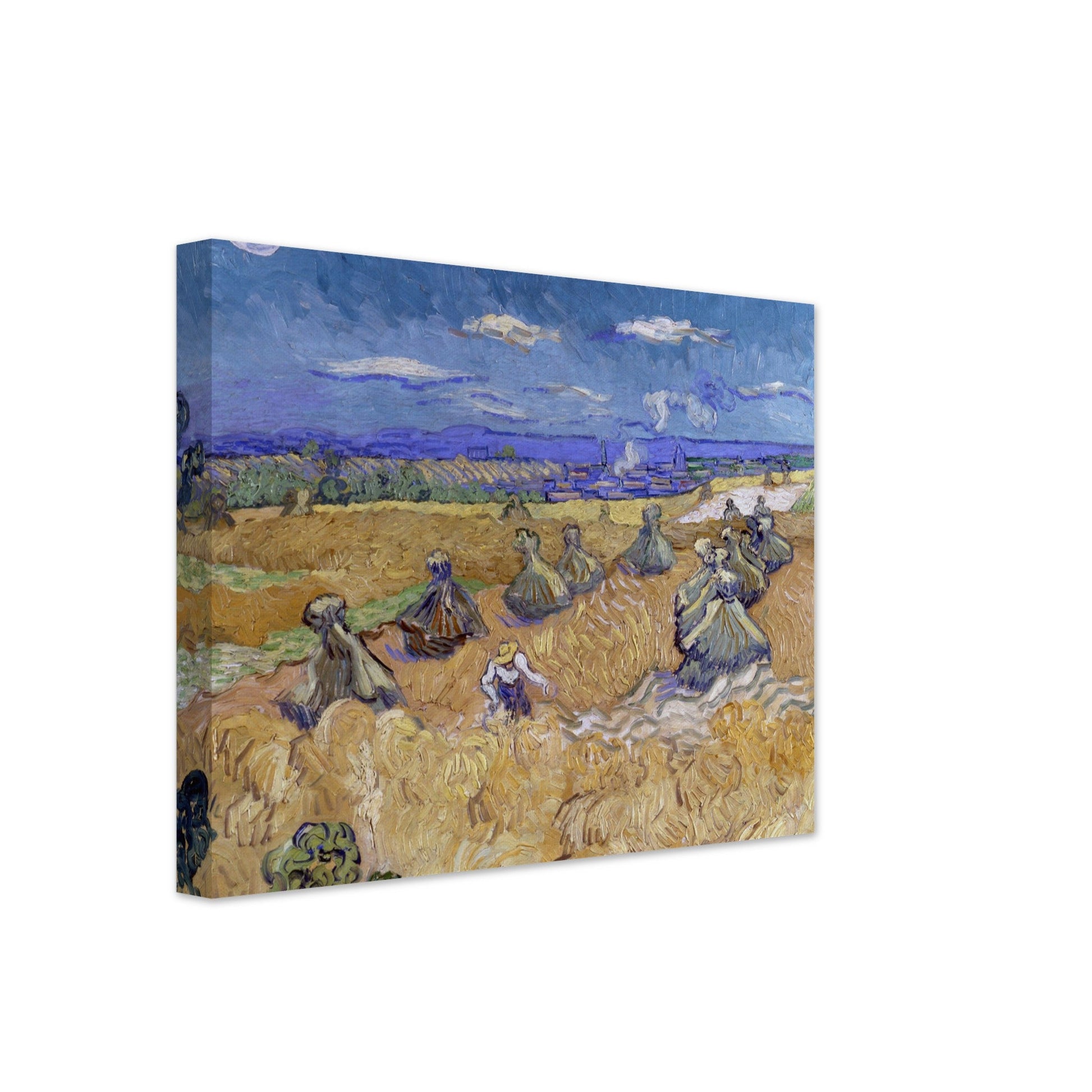 Wheat Fields with Reaper, Auvers by Van Gogh - Print Material - Master's Gaze