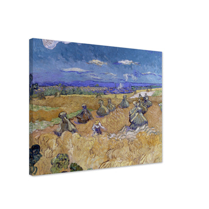 Wheat Fields with Reaper, Auvers by Van Gogh - Print Material - Master's Gaze