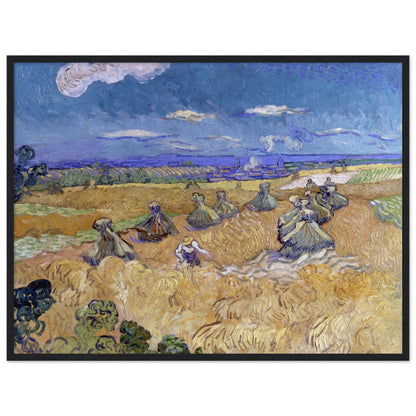 Wheat Fields with Reaper, Auvers by Van Gogh - Print Material - Master's Gaze