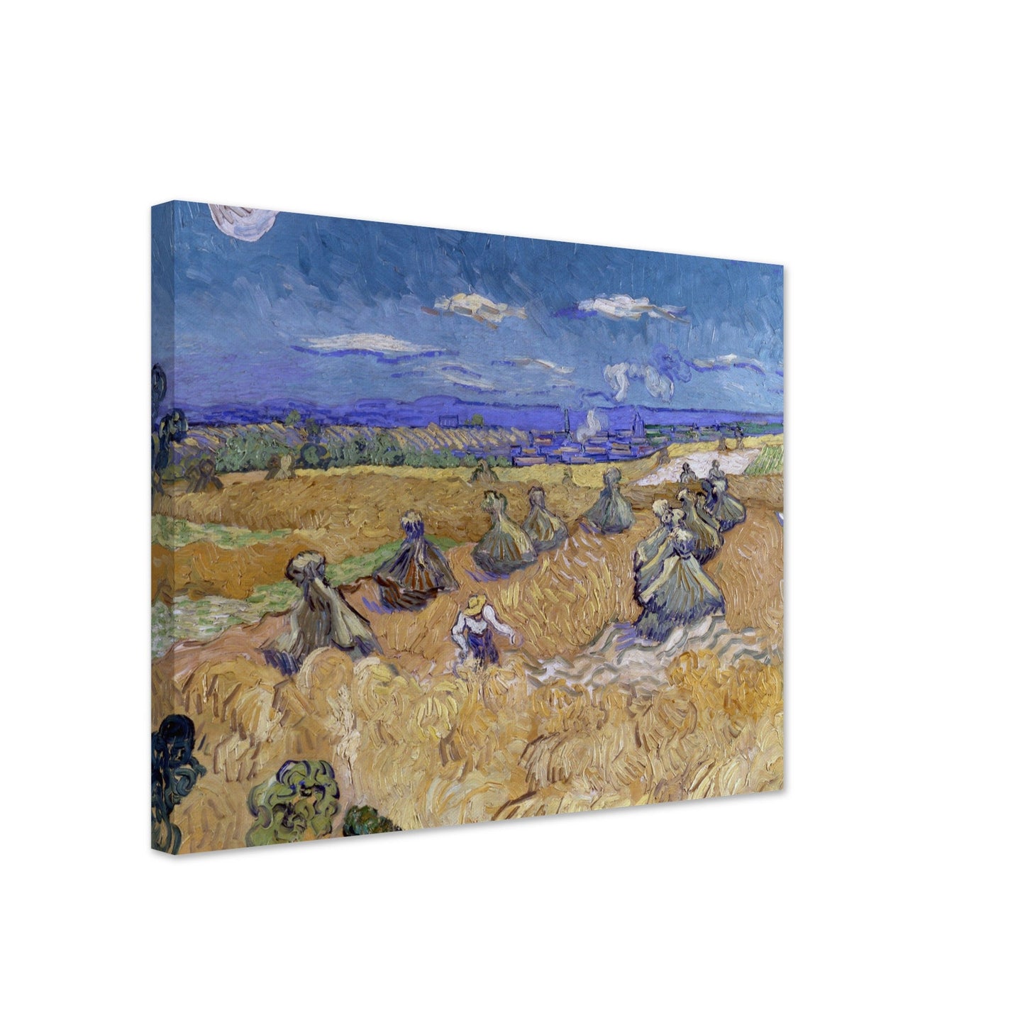 Wheat Fields with Reaper, Auvers by Van Gogh - Print Material - Master's Gaze