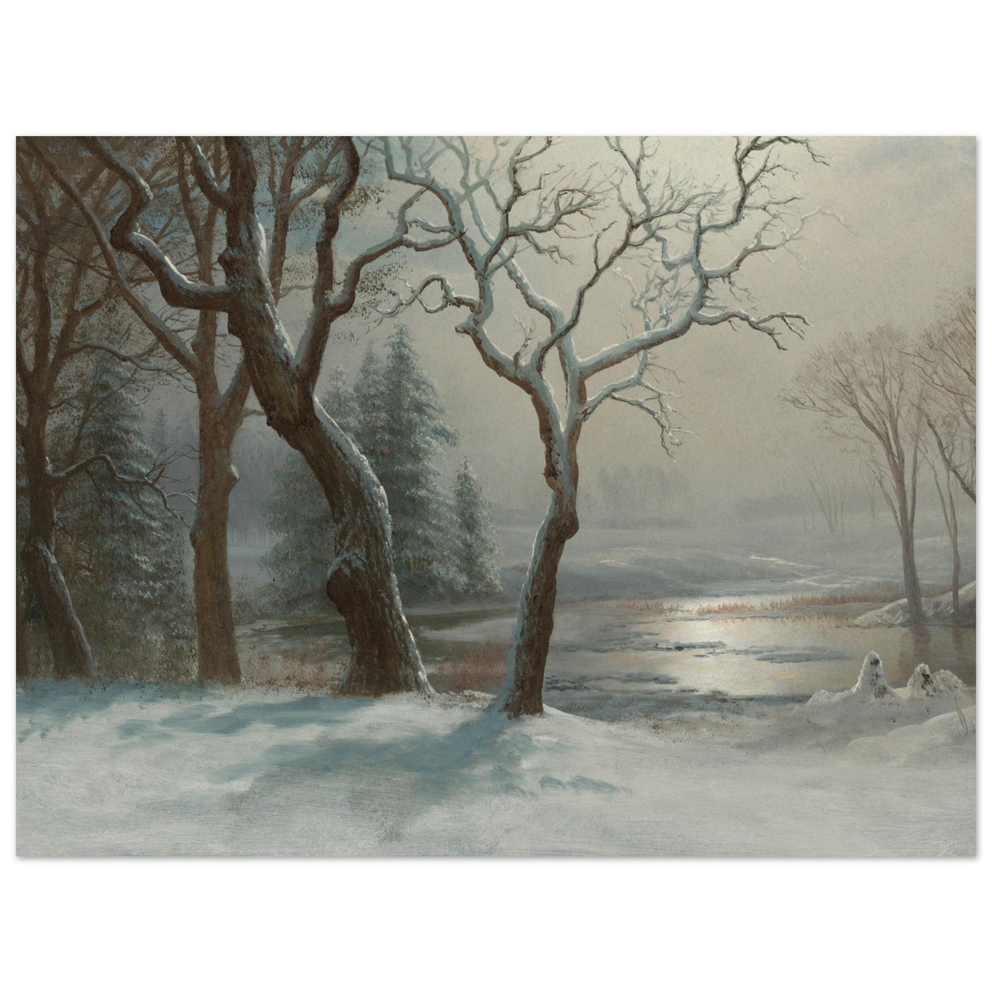 Winter In Yosemite by Albert Bierstadt - Print Material - Master's Gaze