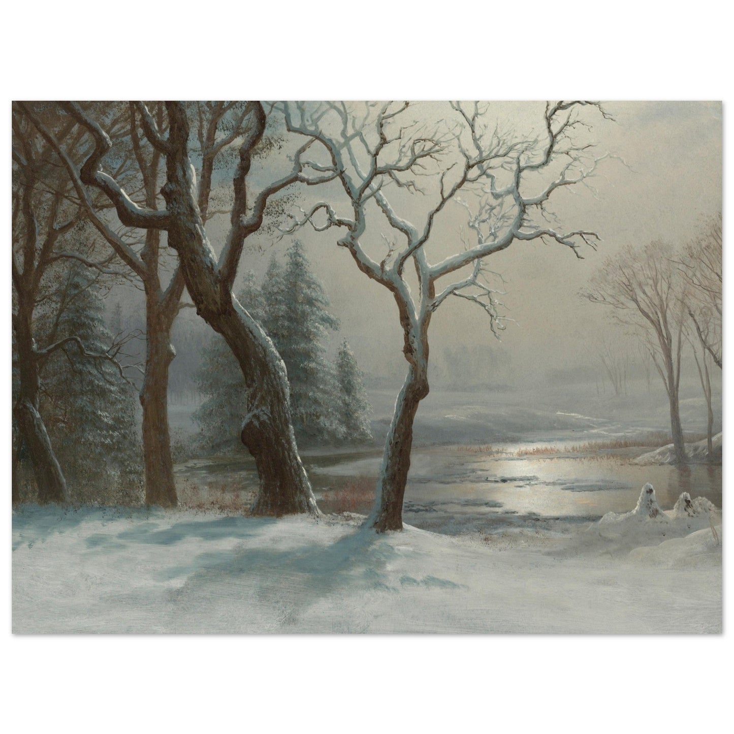 Winter In Yosemite by Albert Bierstadt - Print Material - Master's Gaze