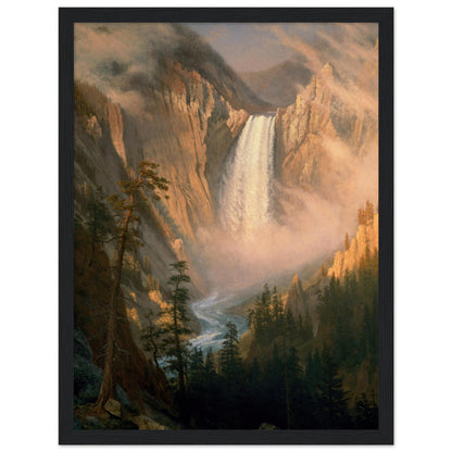 Yellowstone Falls (1881) by Albert Bierstadt - Print Material - Master's Gaze