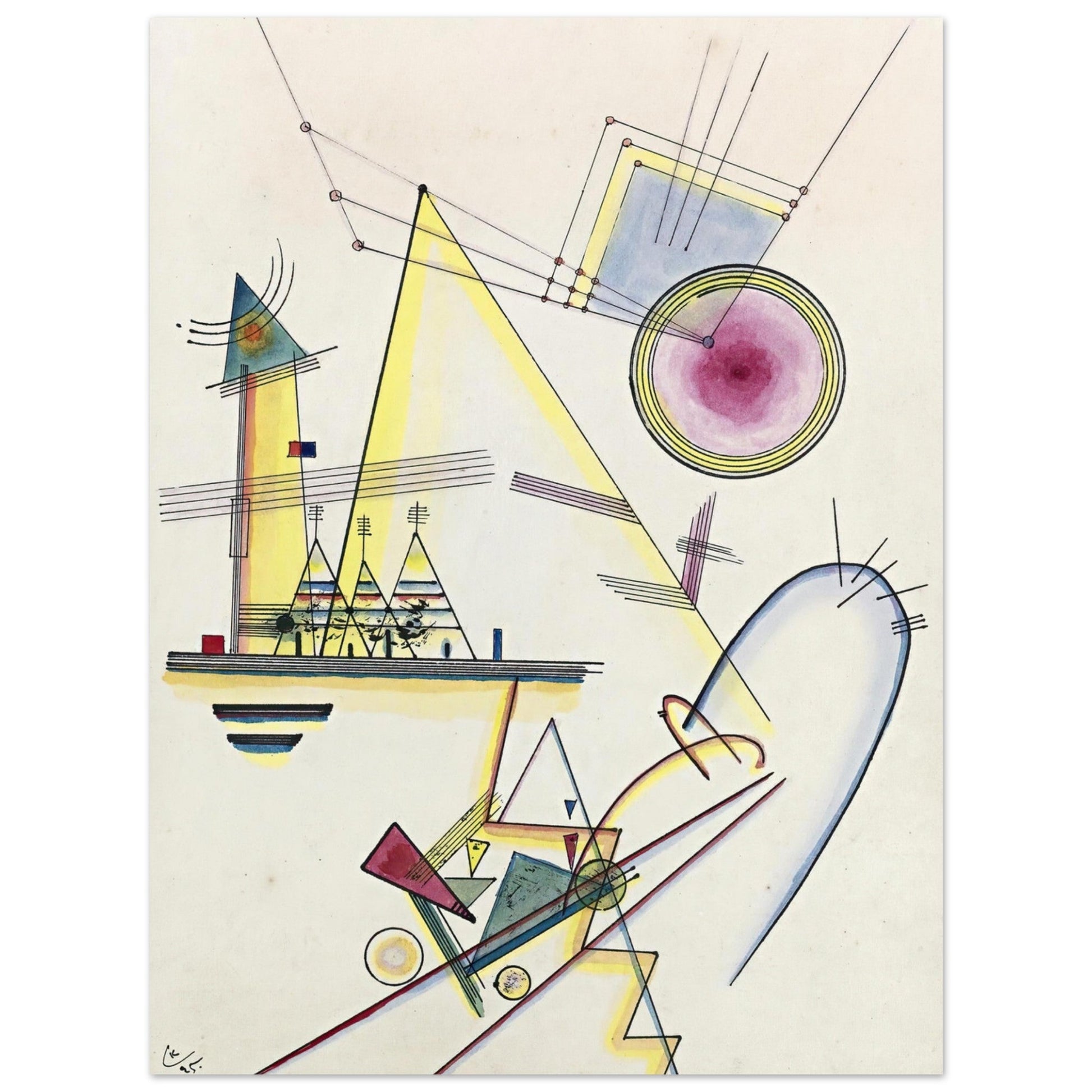 Zartes Gemüt (Delicate Soul) (1925) by Wassily Kandinsky - Print Material - Master's Gaze