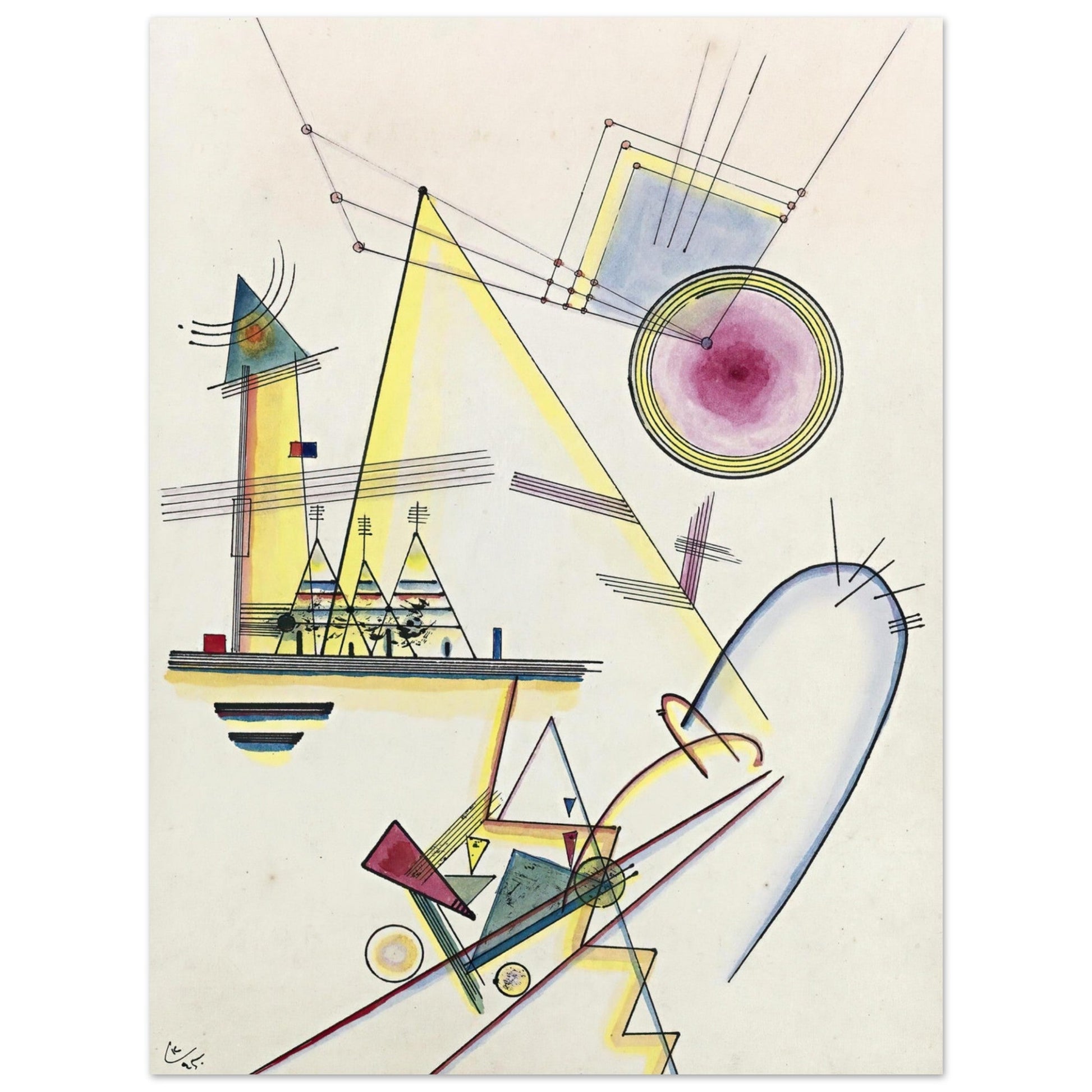 Zartes Gemüt (Delicate Soul) (1925) by Wassily Kandinsky - Print Material - Master's Gaze